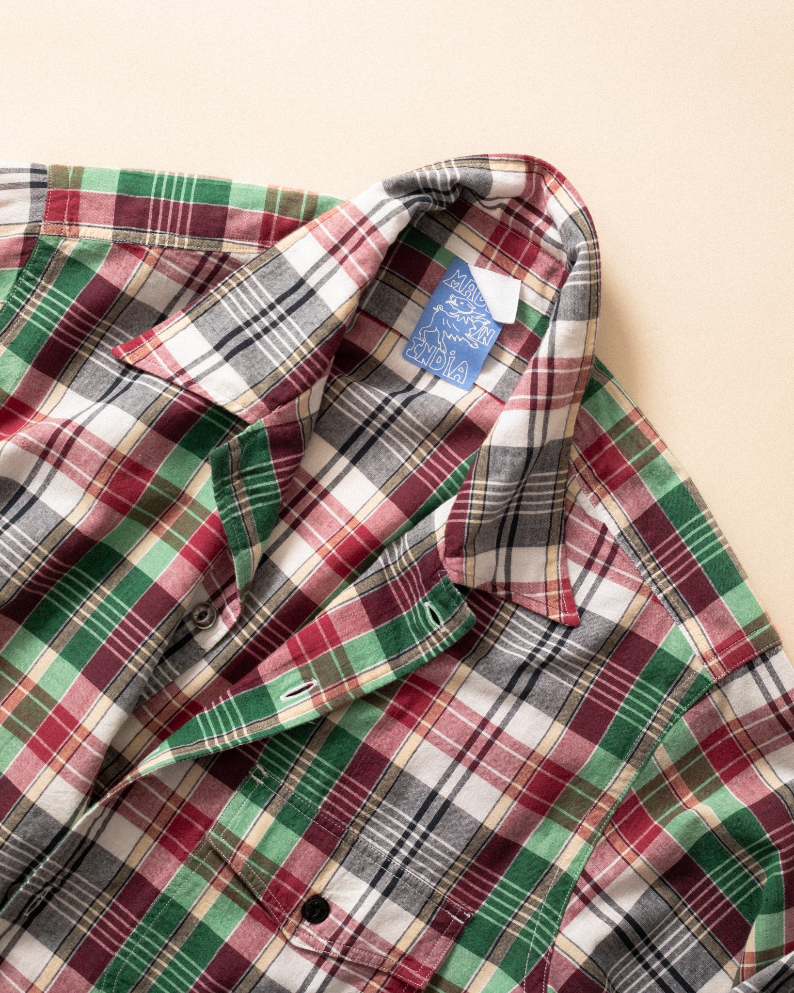 NU-00066-MD2 - Madras Throwdown Shirt - Image 3