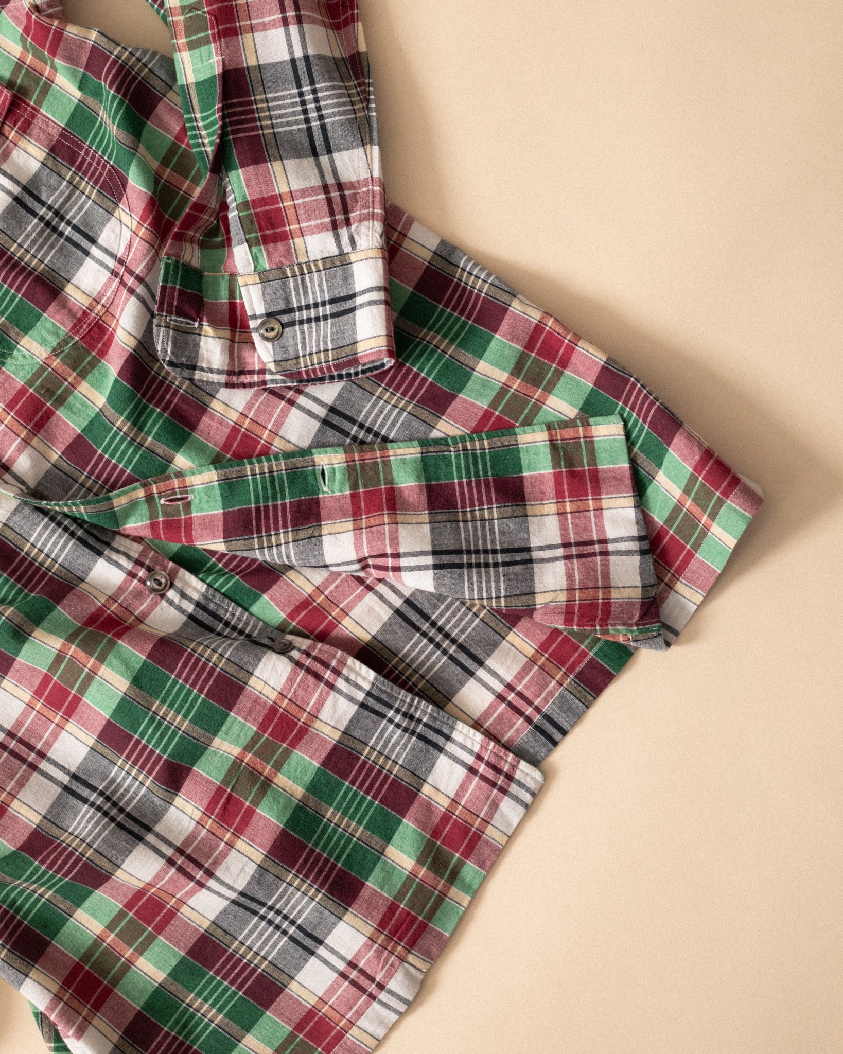 NU-00066-MD2 - Madras Throwdown Shirt - Image 4