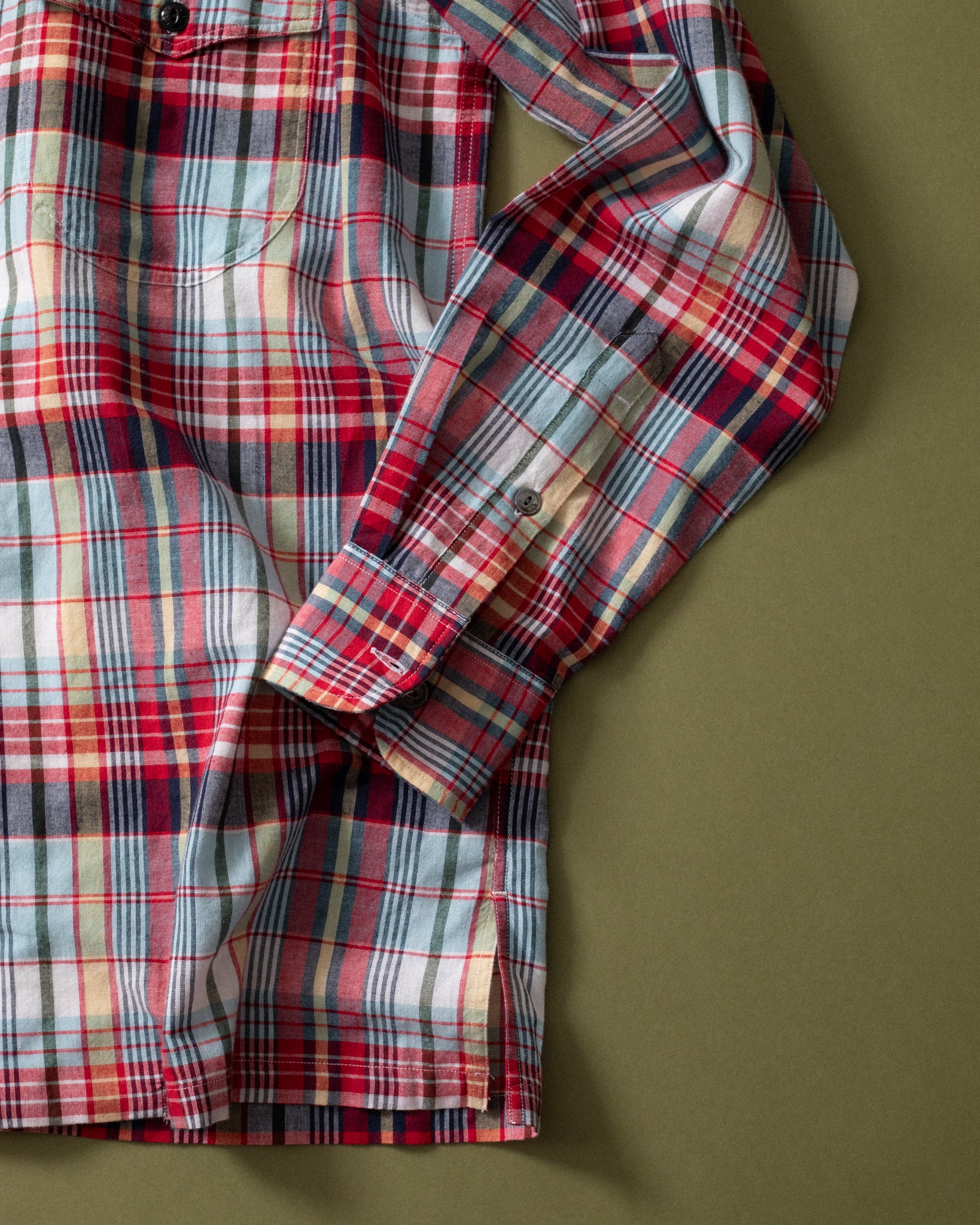 NU-00066-MD3 - Madras Throwdown Shirt - Image 4